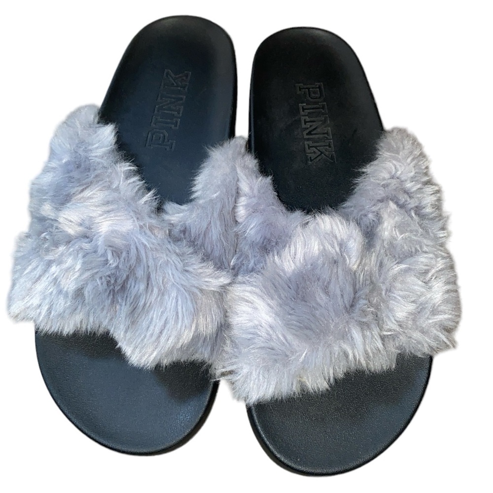Pink Fur Slides
